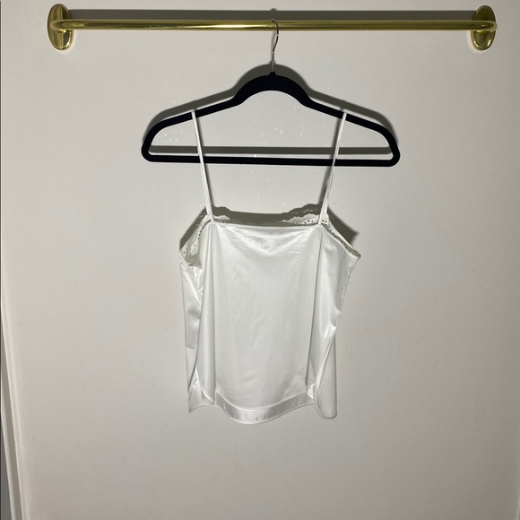 White Satin Tank-Top - Picture 3 of 4